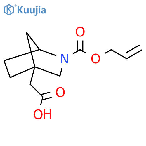 2-{2-(prop-2-en-1-yloxy)carbonyl-2-azabicyclo2.2.1heptan-4-yl}acetic acid structure