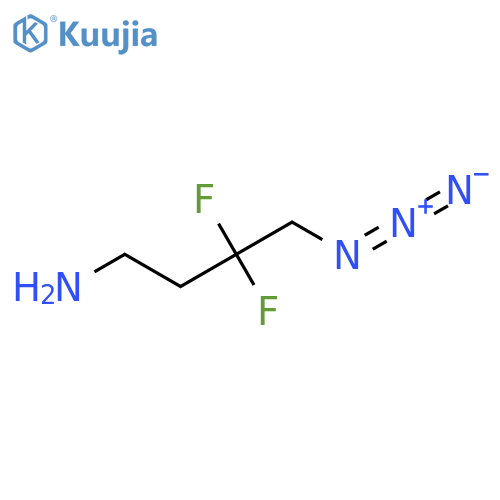 4-Azido-3,3-difluorobutan-1-amine structure