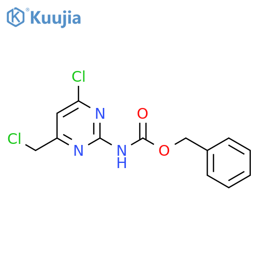 benzyl N-4-chloro-6-(chloromethyl)pyrimidin-2-ylcarbamate structure