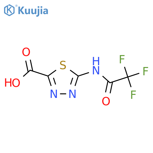 5-(2,2,2-Trifluoroacetamido)-1,3,4-thiadiazole-2-carboxylic acid structure