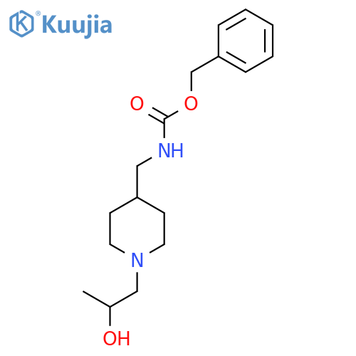 benzyl N-{1-(2-hydroxypropyl)piperidin-4-ylmethyl}carbamate structure