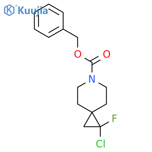 benzyl 1-chloro-1-fluoro-6-azaspiro2.5octane-6-carboxylate structure