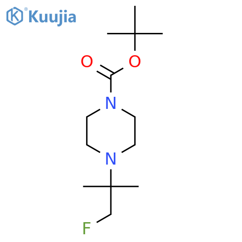 Tert-butyl 4-(1-fluoro-2-methylpropan-2-yl)piperazine-1-carboxylate structure