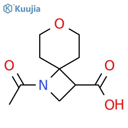 1-Acetyl-7-oxa-1-azaspiro[3.5]nonane-3-carboxylic acid structure