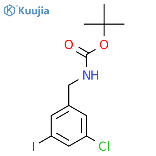 tert-butyl N-(3-chloro-5-iodophenyl)methylcarbamate structure