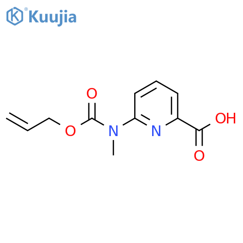 6-{methyl(prop-2-en-1-yloxy)carbonylamino}pyridine-2-carboxylic acid structure