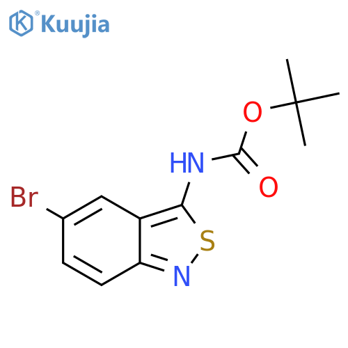 tert-butyl N-(5-bromo-2,1-benzothiazol-3-yl)carbamate structure