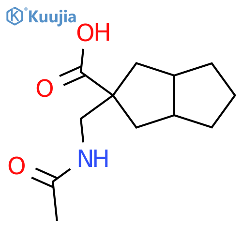 2-(Acetamidomethyl)-octahydropentalene-2-carboxylic acid structure
