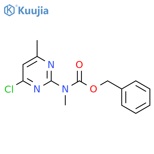 benzyl N-(4-chloro-6-methylpyrimidin-2-yl)-N-methylcarbamate structure