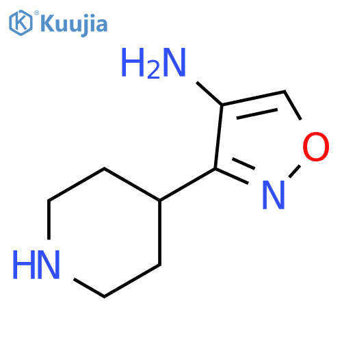 3-(piperidin-4-yl)-1,2-oxazol-4-amine structure
