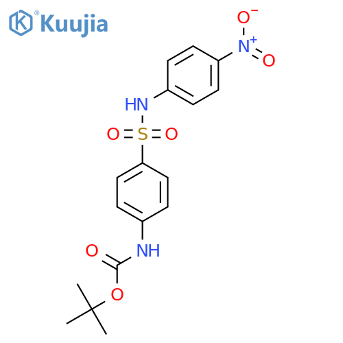 tert-butyl N-{4-(4-nitrophenyl)sulfamoylphenyl}carbamate structure