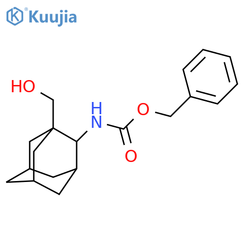benzyl N-1-(hydroxymethyl)adamantan-2-ylcarbamate structure