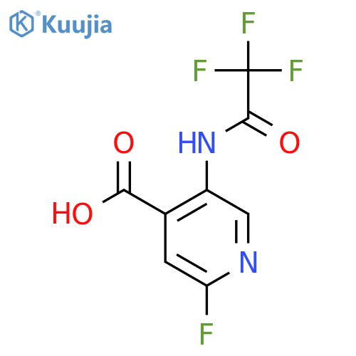 2-Fluoro-5-(2,2,2-trifluoroacetamido)pyridine-4-carboxylic acid structure