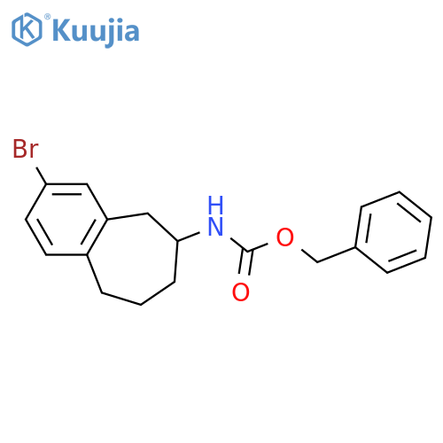 benzyl N-{3-bromo-6,7,8,9-tetrahydro-5H-benzo7annulen-6-yl}carbamate structure