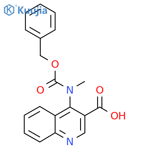 4-{(benzyloxy)carbonyl(methyl)amino}quinoline-3-carboxylic acid structure