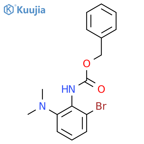 benzyl N-2-bromo-6-(dimethylamino)phenylcarbamate structure