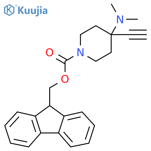 (9H-fluoren-9-yl)methyl 4-(dimethylamino)-4-ethynylpiperidine-1-carboxylate structure