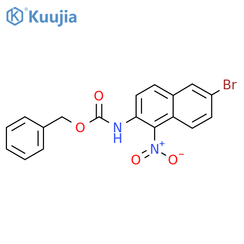benzyl N-(6-bromo-1-nitronaphthalen-2-yl)carbamate structure