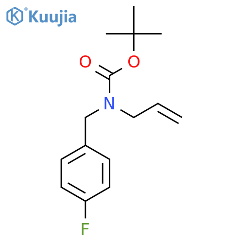tert-butyl N-(4-fluorophenyl)methyl-N-(prop-2-en-1-yl)carbamate structure