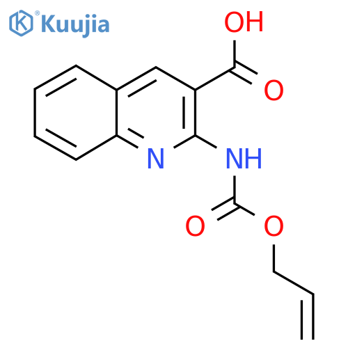 2-{[(Prop-2-en-1-yloxy)carbonyl]amino}quinoline-3-carboxylic acid structure