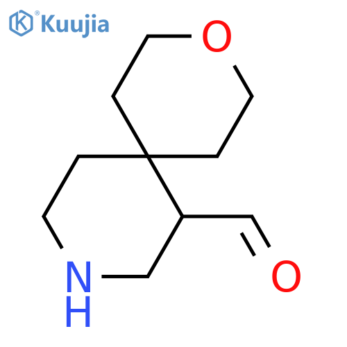 3-oxa-9-azaspiro5.5undecane-7-carbaldehyde structure
