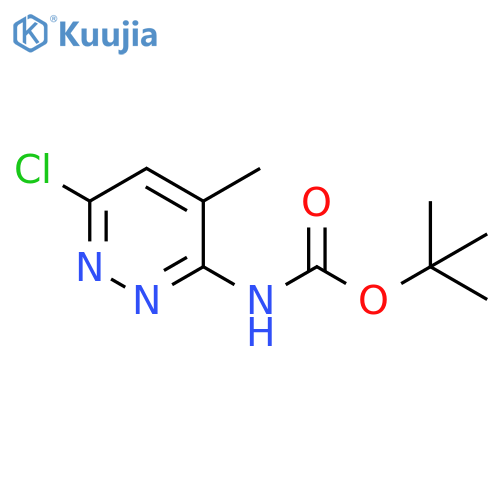tert-butyl N-(6-chloro-4-methylpyridazin-3-yl)carbamate structure