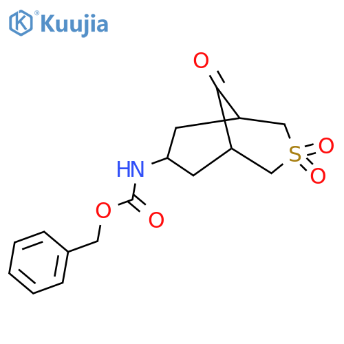benzyl N-{3,3,9-trioxo-3lambda6-thiabicyclo3.3.1nonan-7-yl}carbamate structure