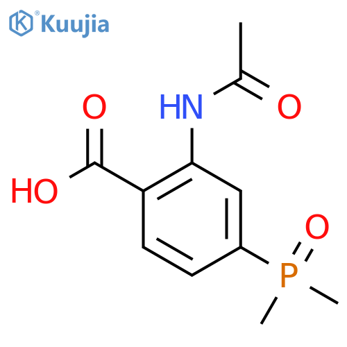 4-(Dimethylphosphoryl)-2-acetamidobenzoic acid structure