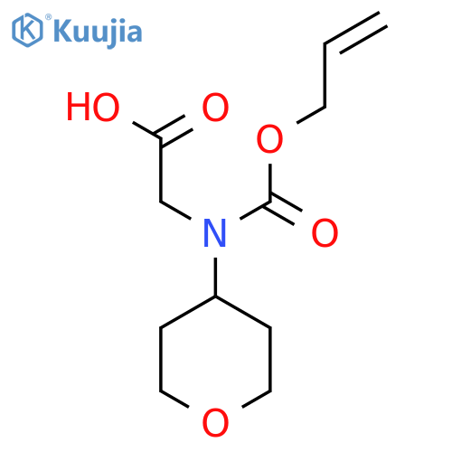 2-(oxan-4-yl)(prop-2-en-1-yloxy)carbonylaminoacetic acid structure