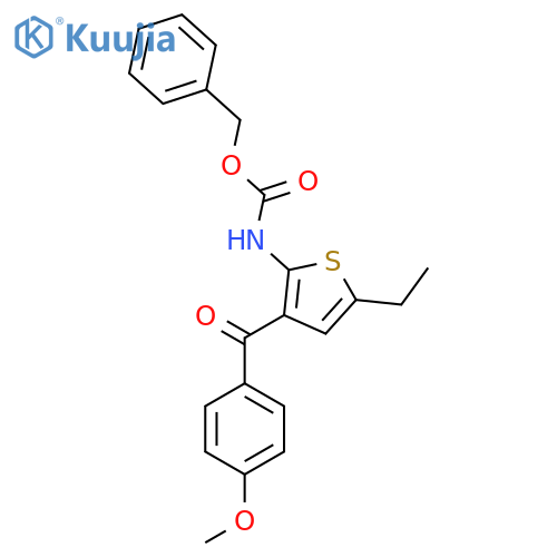 benzyl N-5-ethyl-3-(4-methoxybenzoyl)thiophen-2-ylcarbamate structure