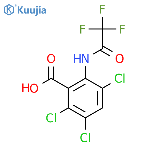 2,3,5-Trichloro-6-(2,2,2-trifluoroacetamido)benzoic acid structure