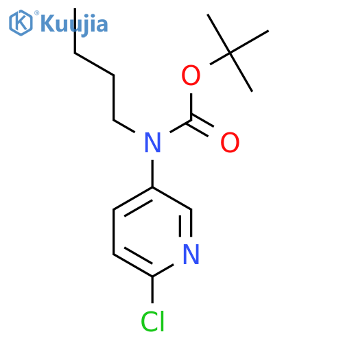 tert-butyl N-butyl-N-(6-chloropyridin-3-yl)carbamate structure