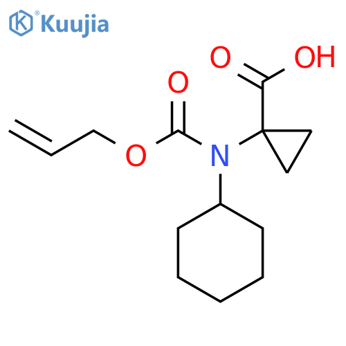 1-{cyclohexyl(prop-2-en-1-yloxy)carbonylamino}cyclopropane-1-carboxylic acid structure