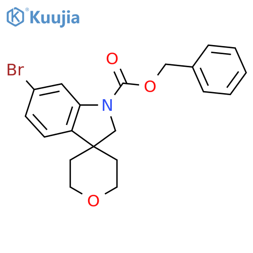 benzyl 6-bromo-1,2-dihydrospiroindole-3,4'-oxane-1-carboxylate structure