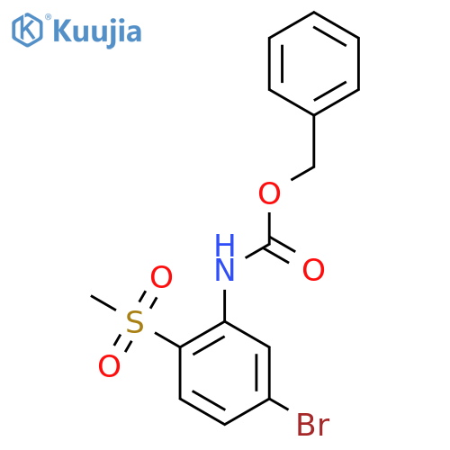 benzyl N-(5-bromo-2-methanesulfonylphenyl)carbamate structure
