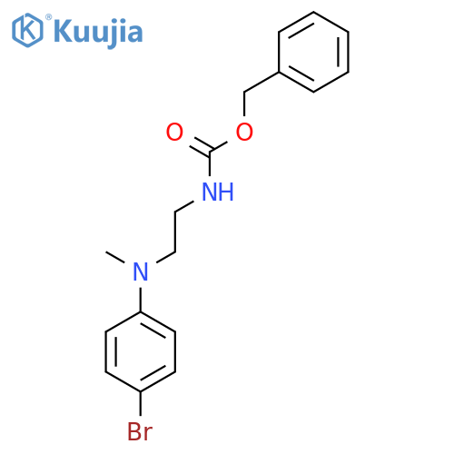 benzyl N-{2-(4-bromophenyl)(methyl)aminoethyl}carbamate structure