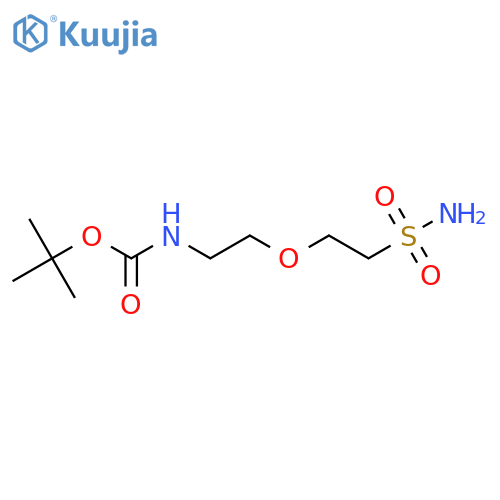 tert-butyl N-[2-(2-sulfamoylethoxy)ethyl]carbamate structure