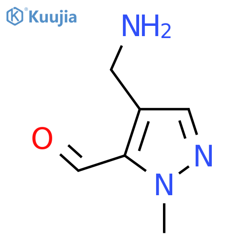 4-(aminomethyl)-1-methyl-1H-pyrazole-5-carbaldehyde structure