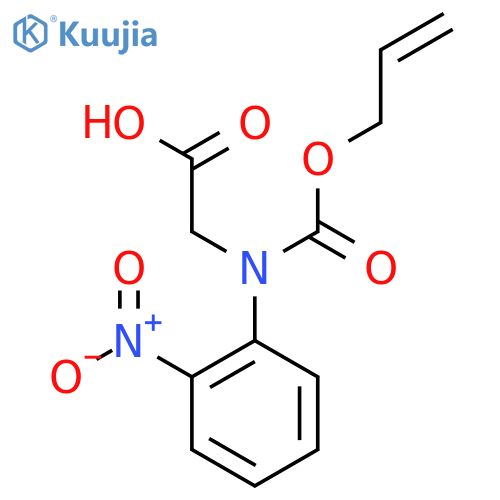 2-[(2-Nitrophenyl)[(prop-2-en-1-yloxy)carbonyl]amino]acetic acid structure