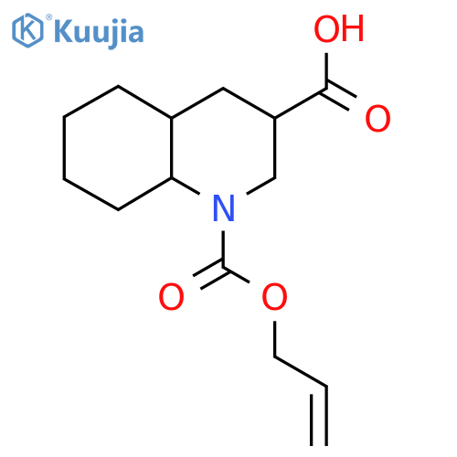 1-(prop-2-en-1-yloxy)carbonyl-decahydroquinoline-3-carboxylic acid structure