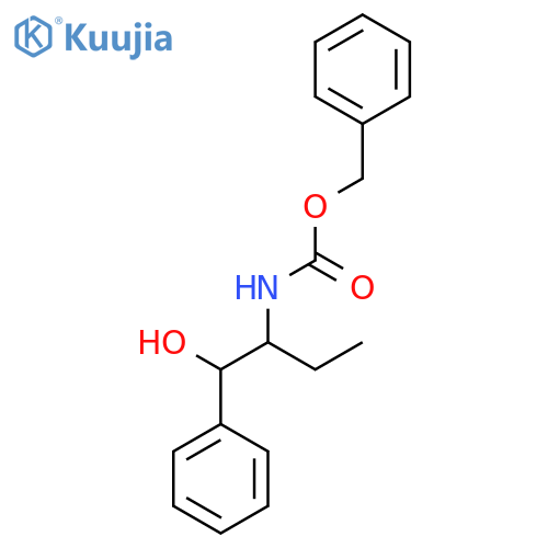 benzyl N-(1-hydroxy-1-phenylbutan-2-yl)carbamate structure