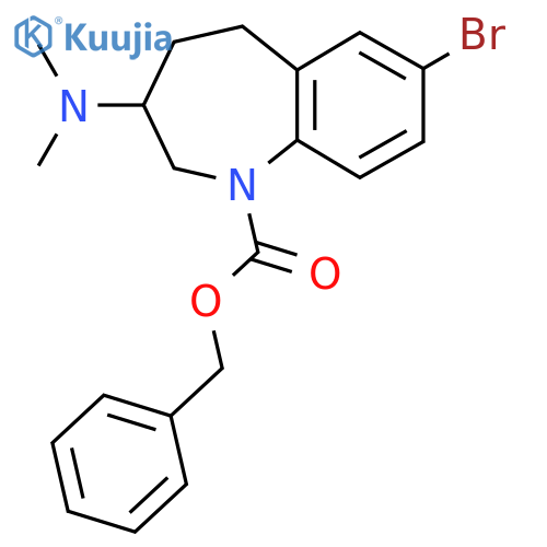benzyl 7-bromo-3-(dimethylamino)-2,3,4,5-tetrahydro-1H-1-benzazepine-1-carboxylate structure