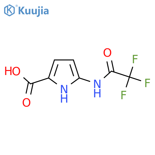5-(2,2,2-trifluoroacetamido)-1H-pyrrole-2-carboxylic acid structure