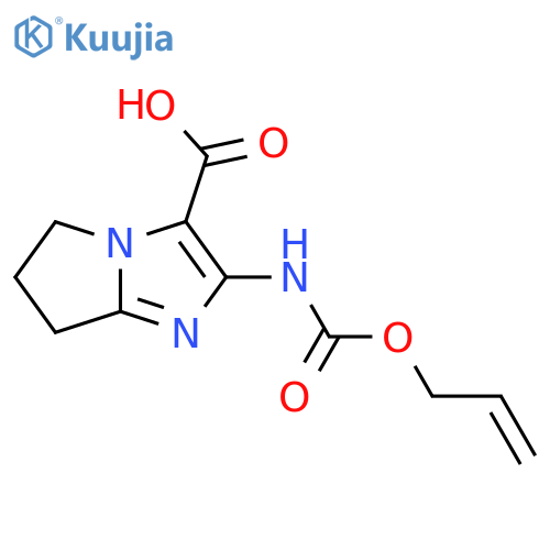 2-{[(prop-2-en-1-yloxy)carbonyl]amino}-5H,6H,7H-pyrrolo[1,2-a]imidazole-3-carboxylic acid structure