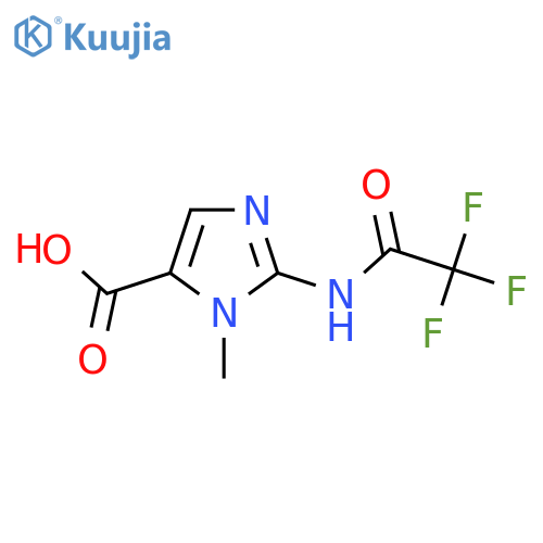 1-methyl-2-(2,2,2-trifluoroacetamido)-1H-imidazole-5-carboxylic acid structure