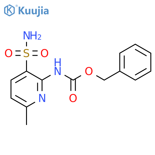 benzyl N-(6-methyl-3-sulfamoylpyridin-2-yl)carbamate structure