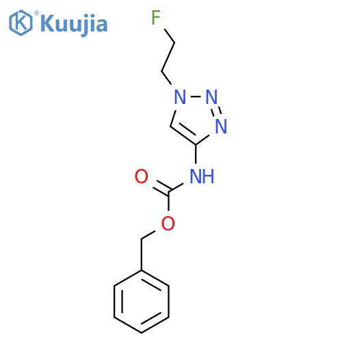 benzyl N-1-(2-fluoroethyl)-1H-1,2,3-triazol-4-ylcarbamate structure
