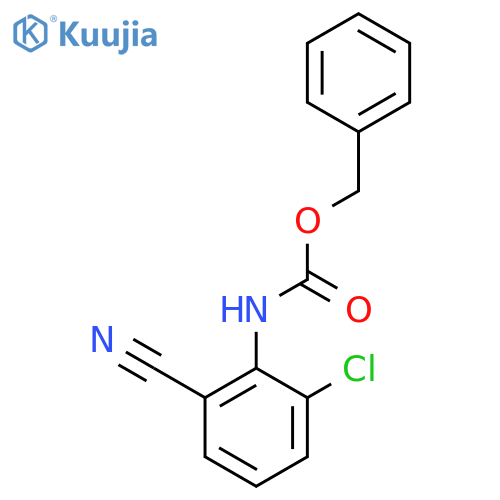 benzyl N-(2-chloro-6-cyanophenyl)carbamate structure