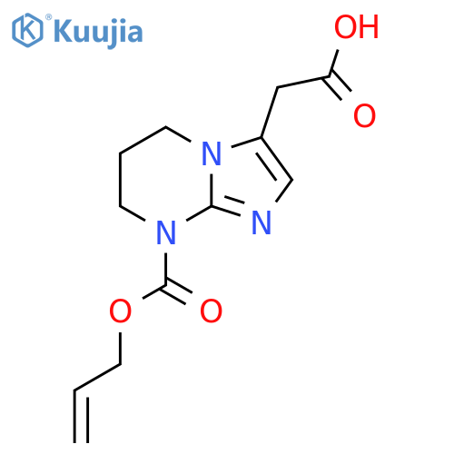 2-{8-(prop-2-en-1-yloxy)carbonyl-5H,6H,7H,8H-imidazo1,2-apyrimidin-3-yl}acetic acid structure