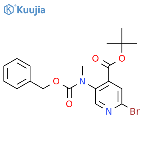Tert-butyl 5-{[(benzyloxy)carbonyl](methyl)amino}-2-bromopyridine-4-carboxylate structure